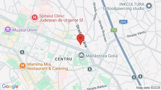 Apartments for rent i Iaşi - kort over placeringen