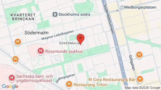 Apartments for rent i Södermalm - kort over placeringen