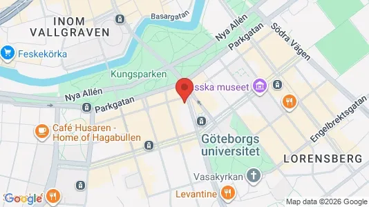 Apartments for rent i Gothenburg City Centre - kort over placeringen