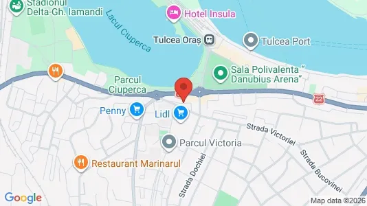 Apartments for rent i Tulcea - kort over placeringen