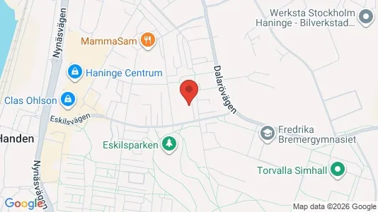 Apartments for rent i Haninge - kort over placeringen