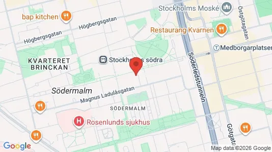 Apartments for rent i Södermalm - kort over placeringen