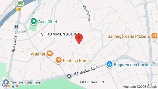 Apartments for rent i Örgryte-Härlanda - kort over placeringen