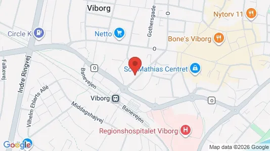 Apartments for rent i Viborg - kort over placeringen
