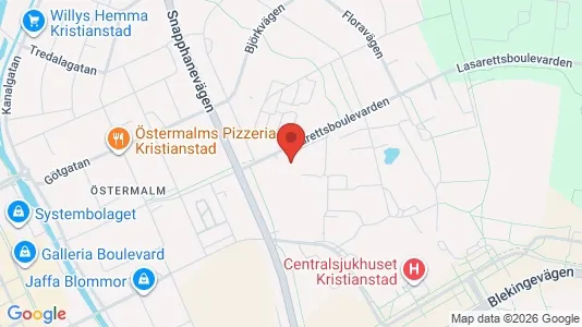 Apartments for rent i Kristianstad - kort over placeringen