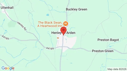 Houses for rent i Henley-in-Arden - Warwickshire - kort over placeringen