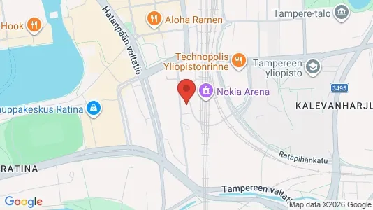 Apartments for rent i Tampere Keskinen - kort over placeringen