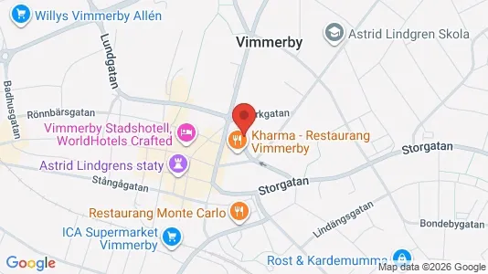 Apartments for rent i Vimmerby - kort over placeringen