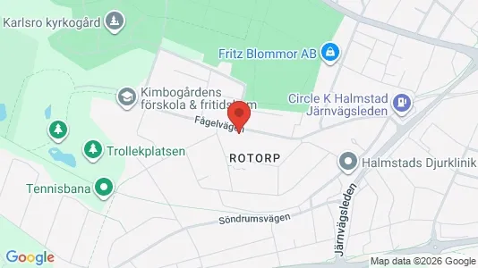 Apartments for rent i Halmstad - kort over placeringen