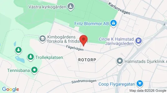 Apartments for rent i Halmstad - kort over placeringen