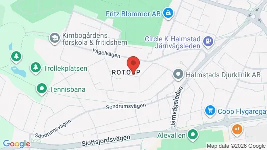 Apartments for rent i Halmstad - kort over placeringen
