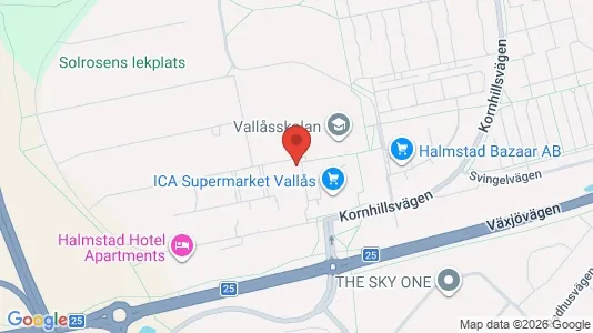 Apartments for rent i Halmstad - kort over placeringen
