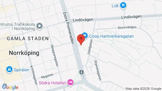 Apartments for rent i Norrköping - kort over placeringen