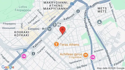 Apartments for rent i Athens Akropoli - kort over placeringen