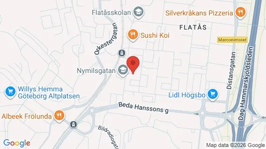 Apartments for rent i Askim-Frölunda-Högsbo - kort over placeringen