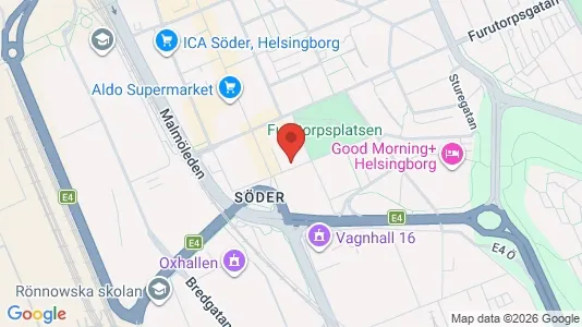 Apartments for rent i Helsingborg - kort over placeringen