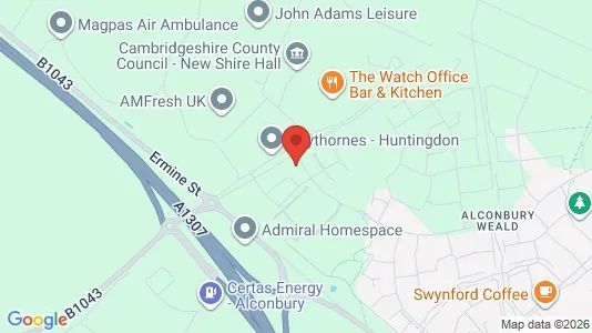 Apartments for rent i Huntingdon - Cambridgeshire - kort over placeringen