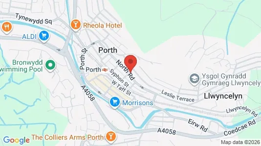 Apartments for rent i Porth - Mid Glamorgan - kort over placeringen