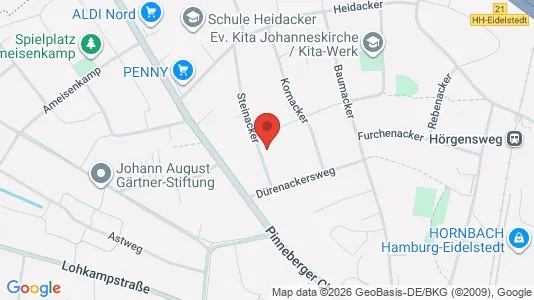 Apartments for rent i Hamburg Eimsbuttel - kort over placeringen