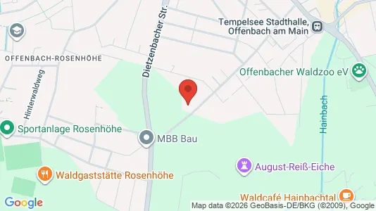 Apartments for rent i Offenbach am Main - kort over placeringen