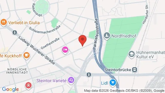 Apartments for rent i Halle (Saale) - kort over placeringen