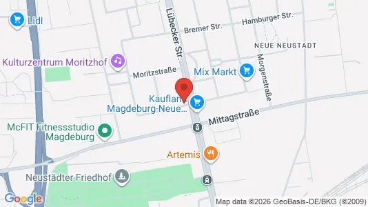 Apartments for rent i Magdeburg - kort over placeringen