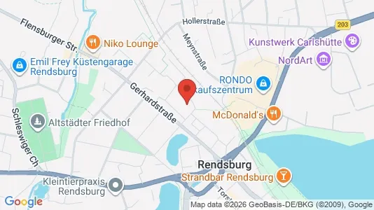 Apartments for rent i Rendsburg-Eckernförde - kort over placeringen