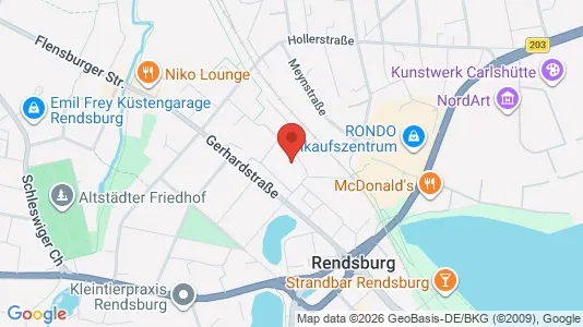 Apartments for rent i Rendsburg-Eckernförde - kort over placeringen