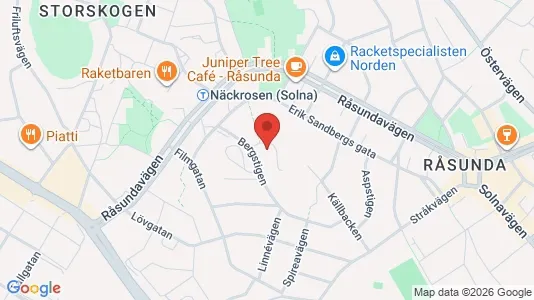 Apartments for rent i Solna - kort over placeringen