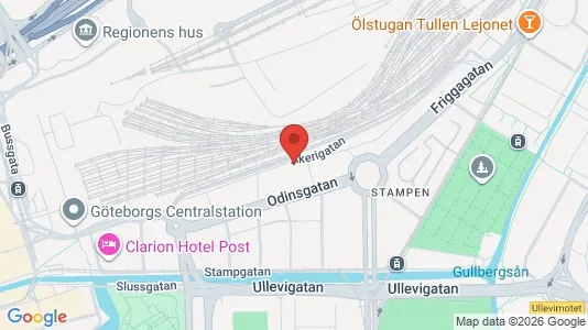 Apartments for rent i Gothenburg City Centre - kort over placeringen
