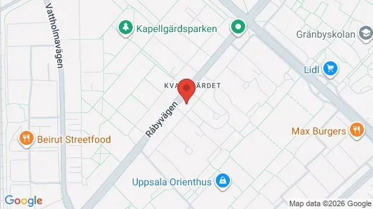 Apartments for rent i Uppsala - kort over placeringen