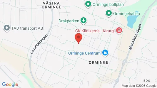 Apartments for rent i Nacka - kort over placeringen