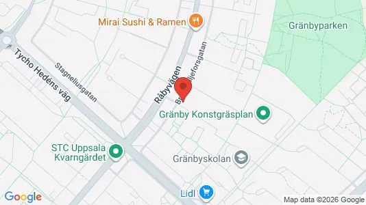 Apartments for rent i Uppsala - kort over placeringen