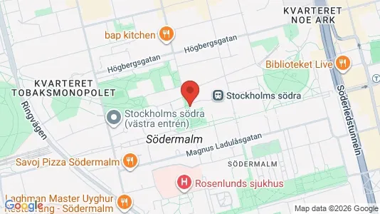 Apartments for rent i Södermalm - kort over placeringen