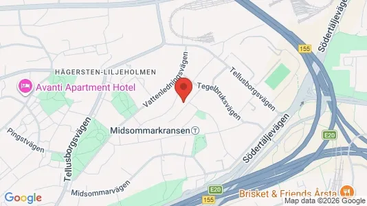 Apartments for rent i Stockholm South - kort over placeringen