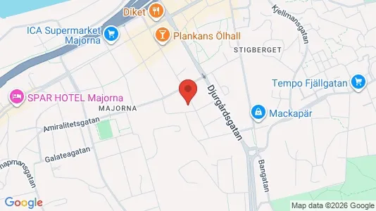 Apartments for rent i Majorna-Linné - kort over placeringen