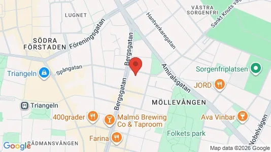 Apartments for rent i Malmö City - kort over placeringen
