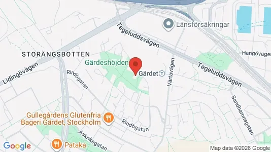 Apartments for rent i Gärdet/Djurgården - kort over placeringen