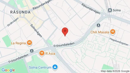 Apartments for rent i Solna - kort over placeringen