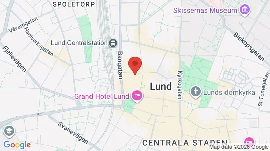 Apartments for rent i Lund - kort over placeringen