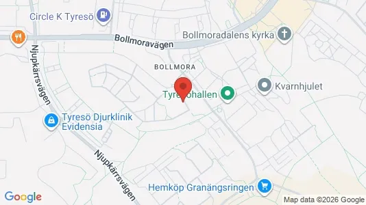 Apartments for rent i Tyresö - kort over placeringen