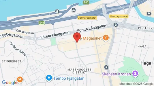 Apartments for rent i Gothenburg City Centre - kort over placeringen
