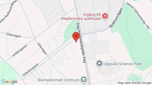 Apartments for rent i Uppsala - kort over placeringen