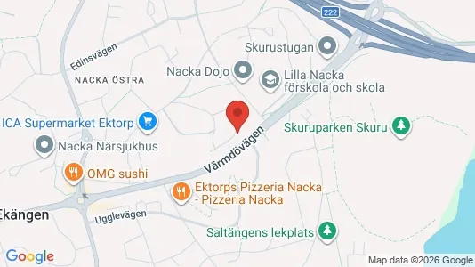 Apartments for rent i Nacka - kort over placeringen