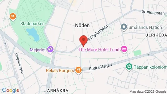 Apartments for rent i Lund - kort over placeringen