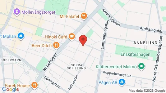 Apartments for rent i Sofielund - kort over placeringen