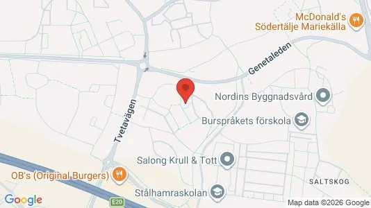 Apartments for rent i Södertälje - kort over placeringen