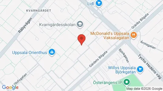 Apartments for rent i Uppsala - kort over placeringen