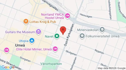 Apartments for rent i Umeå - kort over placeringen