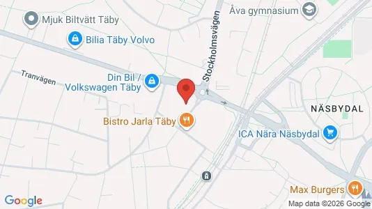 Apartments for rent i Täby - kort over placeringen